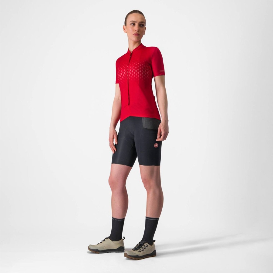 Red / Red Women Castelli UNLIMITED SENTIERO 3 Jersey | 436081-JEI