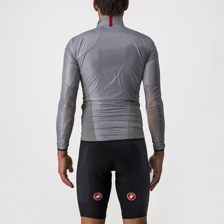 Silver Grey Men Castelli ARIA SHELL Protection | 420763-OAI