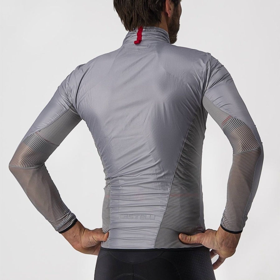 Silver Grey Men Castelli ARIA SHELL Protection | 420763-OAI