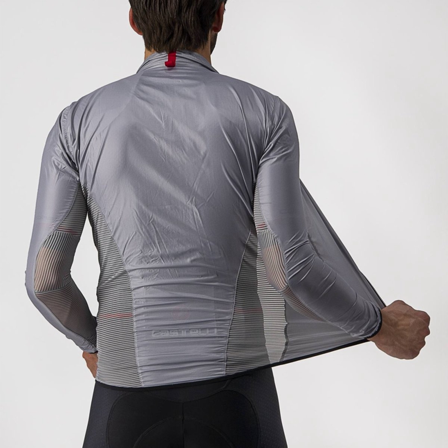 Silver Grey Men Castelli ARIA SHELL Protection | 420763-OAI