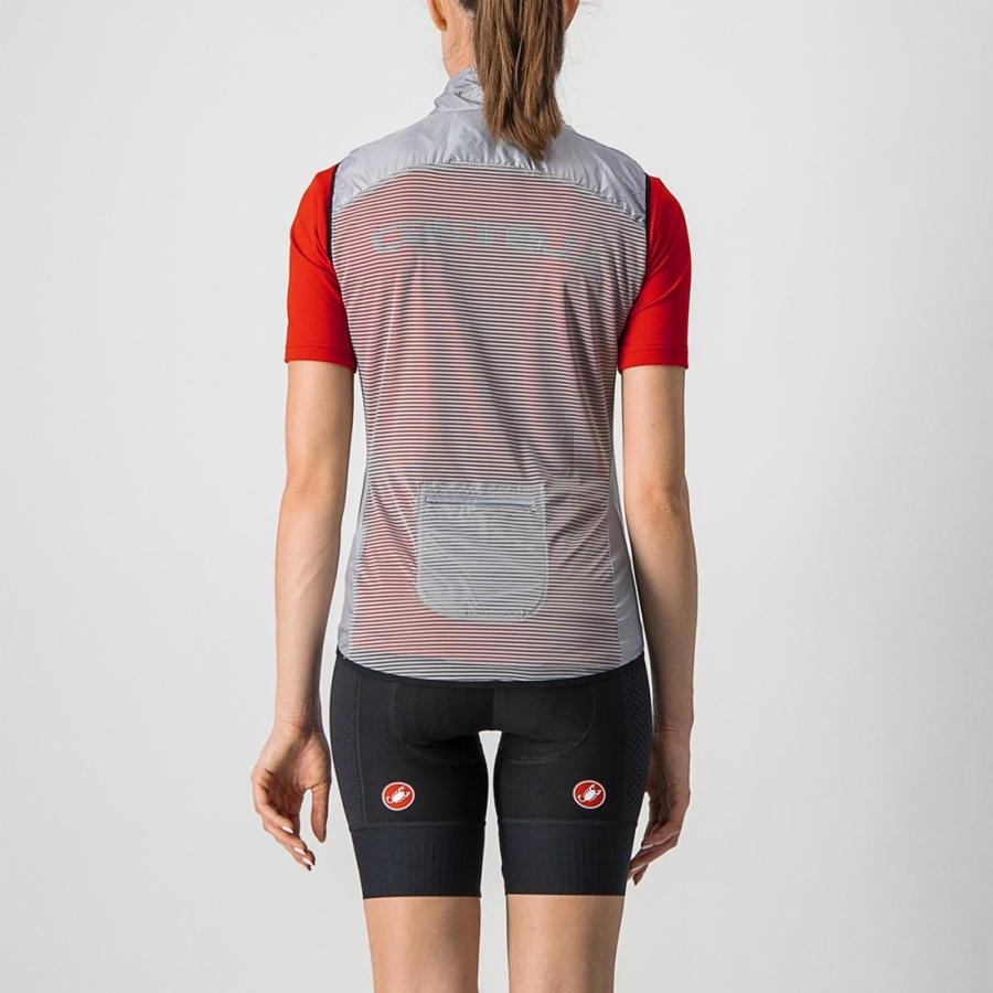 Silver Grey Women Castelli ARIA W Vest | 823049-SME