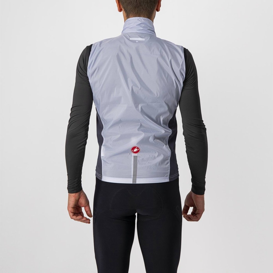 Silver Grey / Dark Grey Men Castelli SQUADRA STRETCH Vest | 160248-DSJ