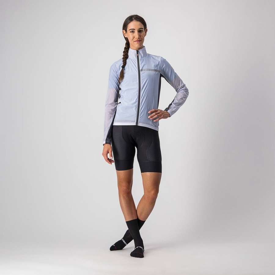 Silver Grey / Dark Grey Women Castelli SQUADRA STRETCH W Protection | 102973-VWB