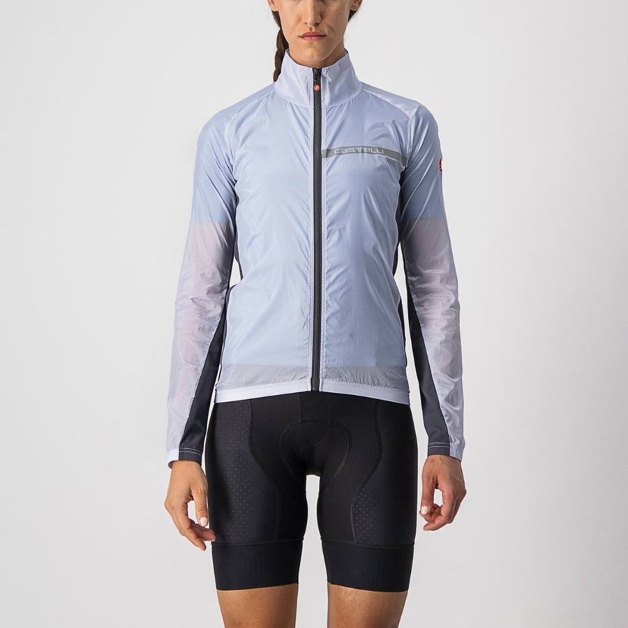 Silver Grey / Dark Grey Women Castelli SQUADRA STRETCH W Protection | 102973-VWB