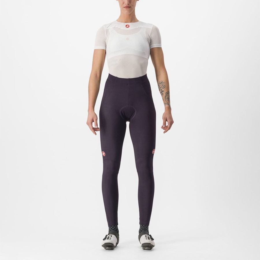 Silver Women Castelli SORPASSO RoS W Leggings | 967052-NCR