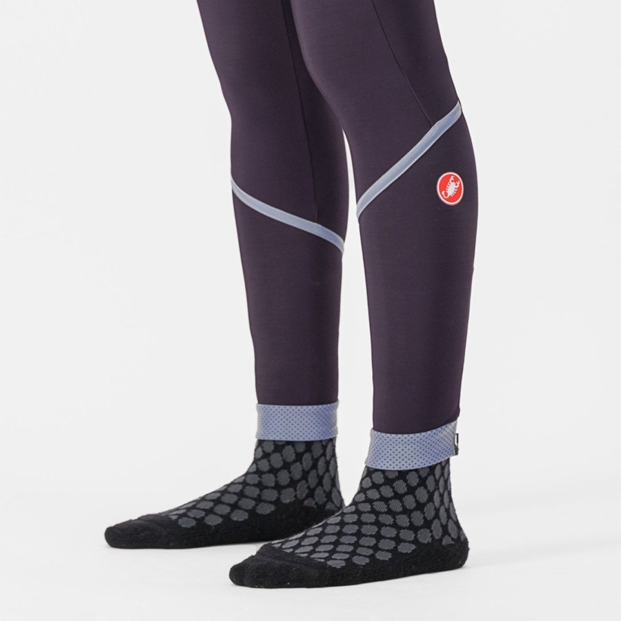 Silver Women Castelli VELOCISSIMA THERMAL Leggings | 164570-EMF