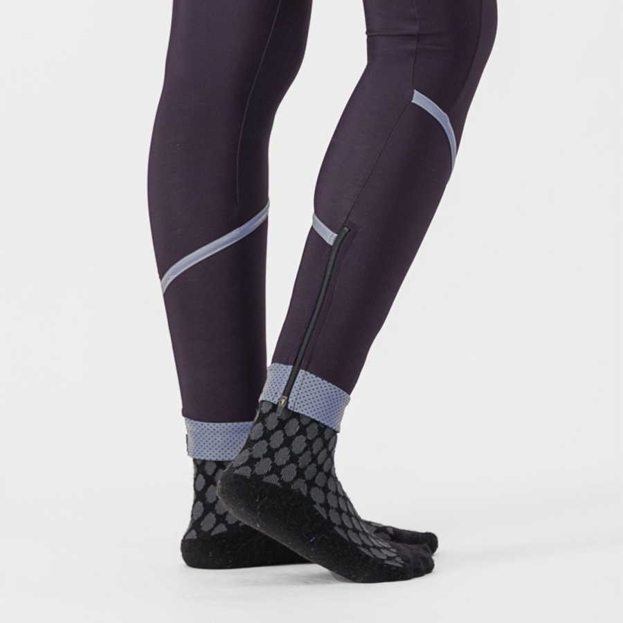 Silver Women Castelli VELOCISSIMA THERMAL Leggings | 164570-EMF