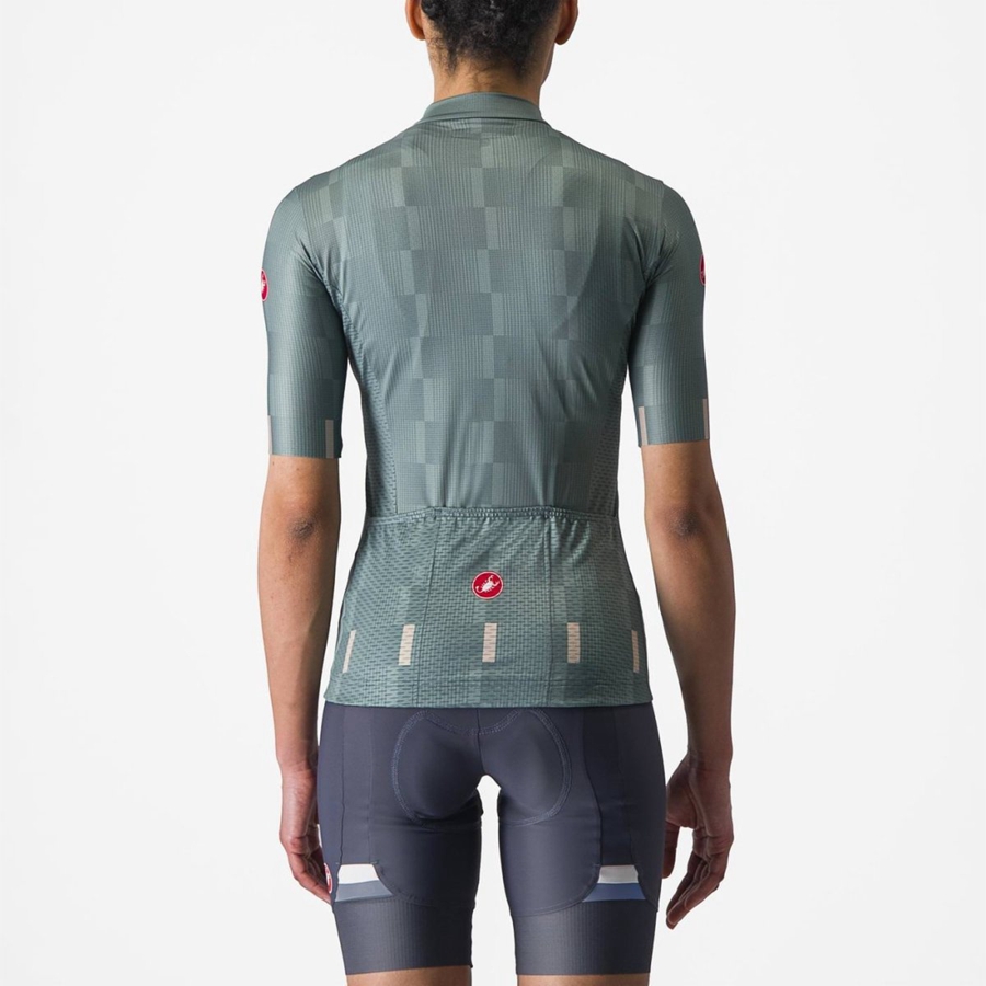 Turquoise Women Castelli DIMENSIONE Jersey | 039178-JPA