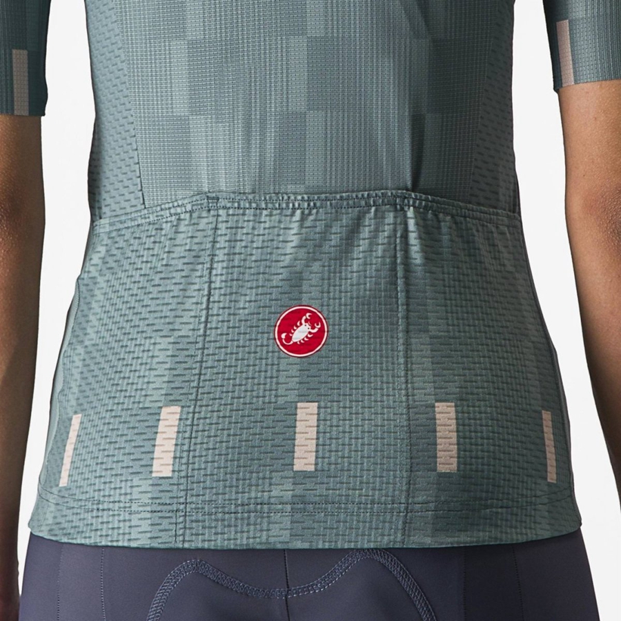 Turquoise Women Castelli DIMENSIONE Jersey | 039178-JPA