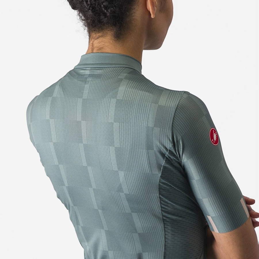 Turquoise Women Castelli DIMENSIONE Jersey | 039178-JPA