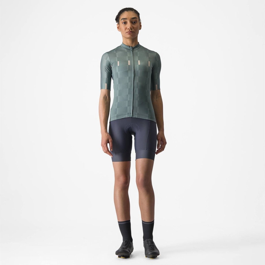 Turquoise Women Castelli DIMENSIONE Jersey | 039178-JPA