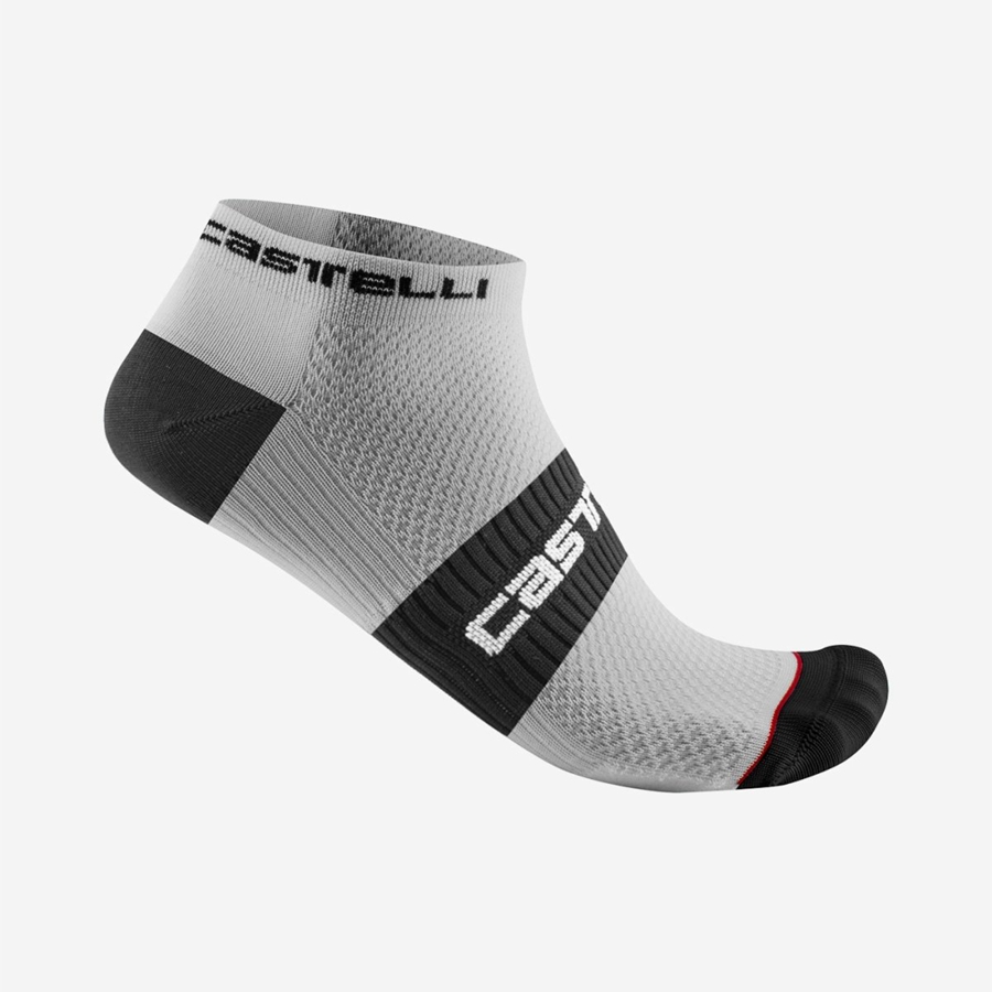 White Black Men Castelli LOWBOY 2 Socks | 932485-AUQ