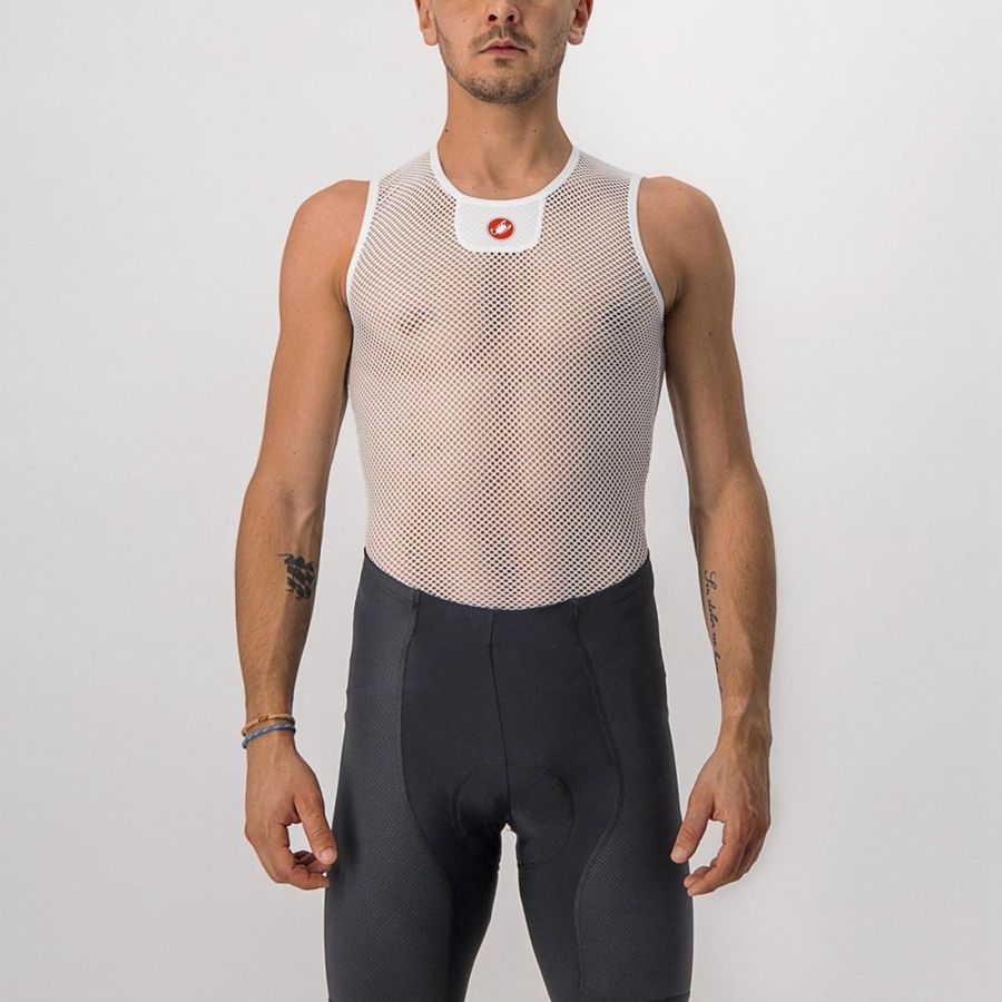 White Men Castelli CORE MESH 3 SLEEVELESS Base Layer | 243510-QVU