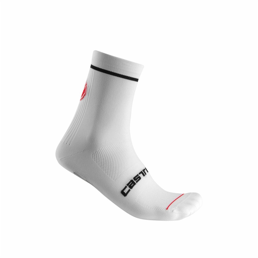 White Men Castelli ENTRATA 13 Socks | 416890-CXN