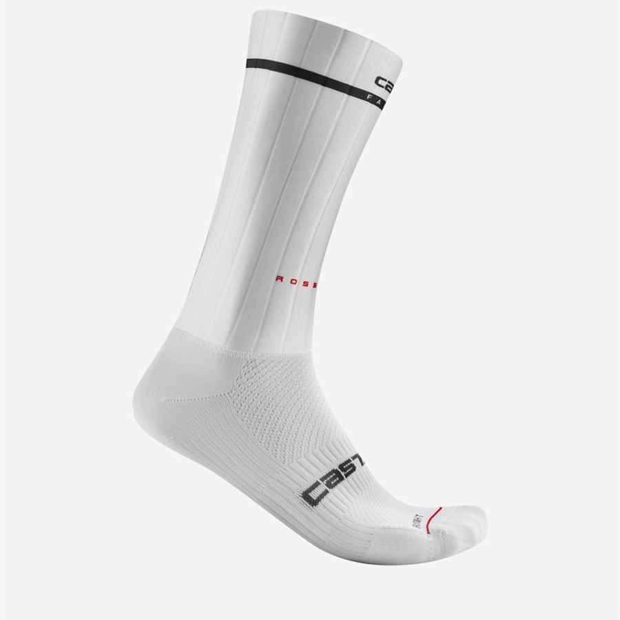 White Men Castelli FAST FEET 2 Socks | 780153-CXG