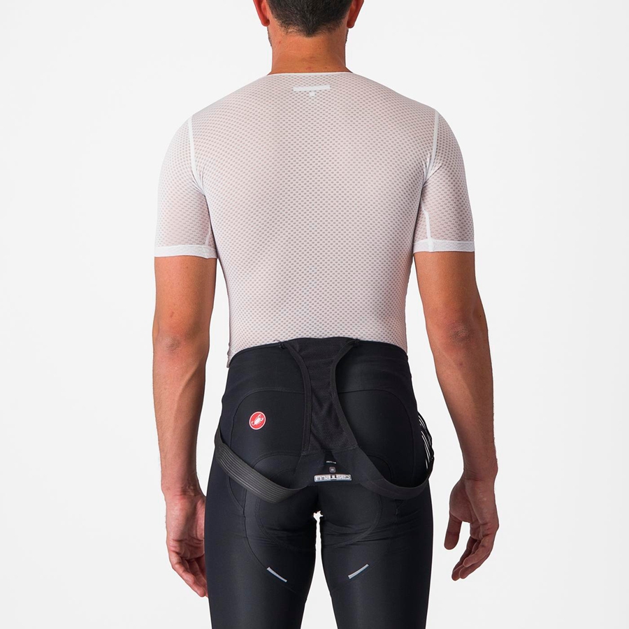 White Men Castelli PRO MESH 2.0 SHORT SLEEVE Base Layer | 309152-ZWC