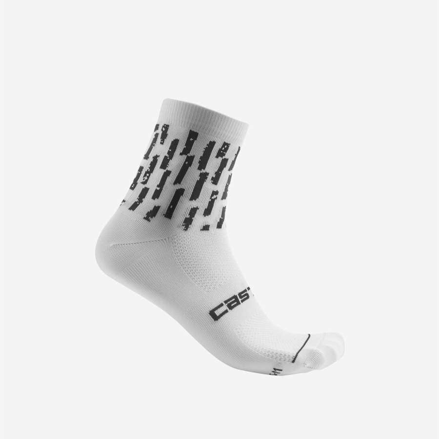 White Women Castelli AERO PRO W 9 CM Socks | 524816-OHC