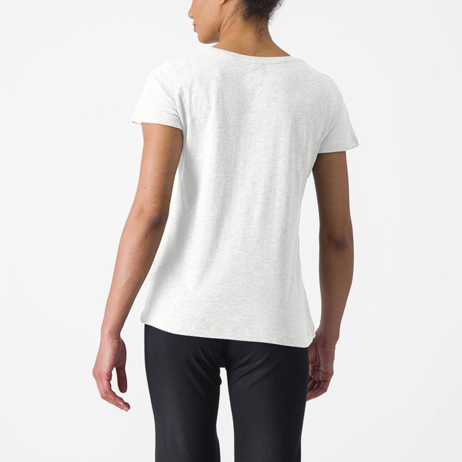 White Women Castelli CASTELLI CLASSICO W TEE Casual | 752496-AEF