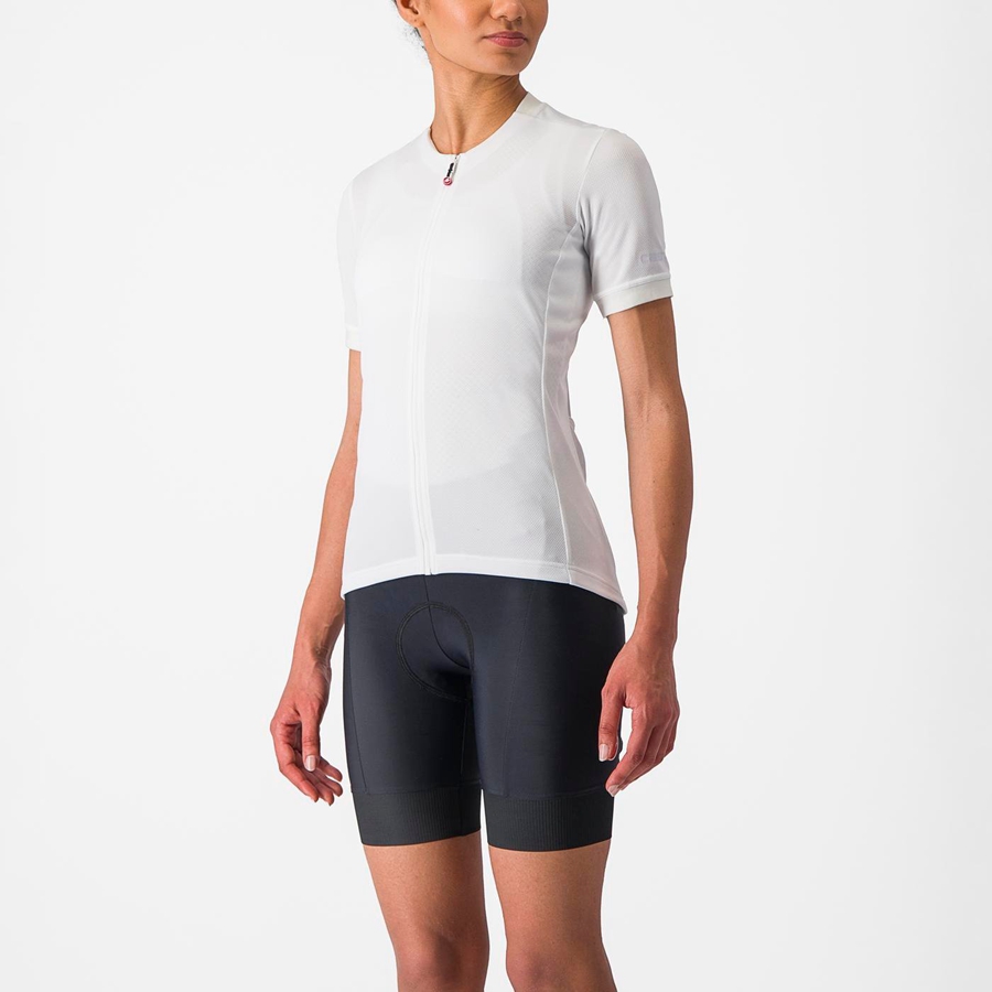 White Women Castelli LIBERA Jersey | 706891-SXI