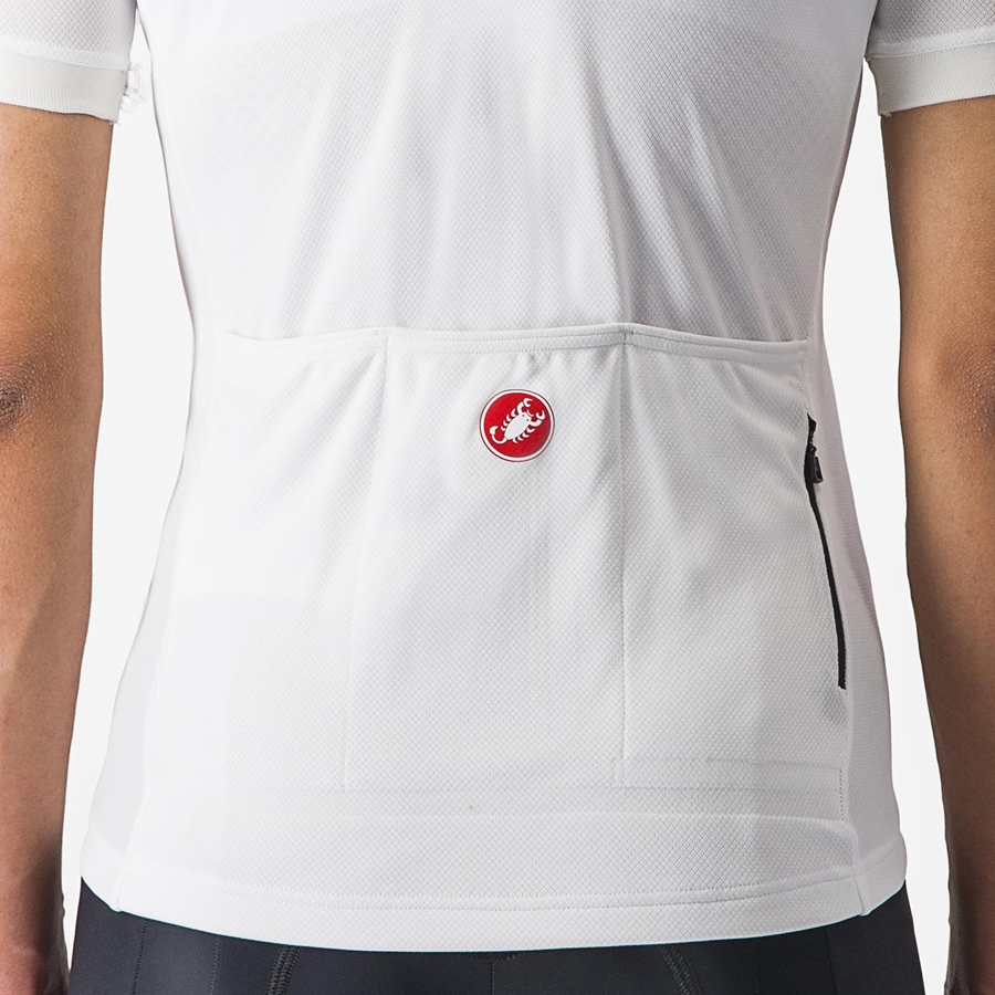 White Women Castelli LIBERA Jersey | 706891-SXI