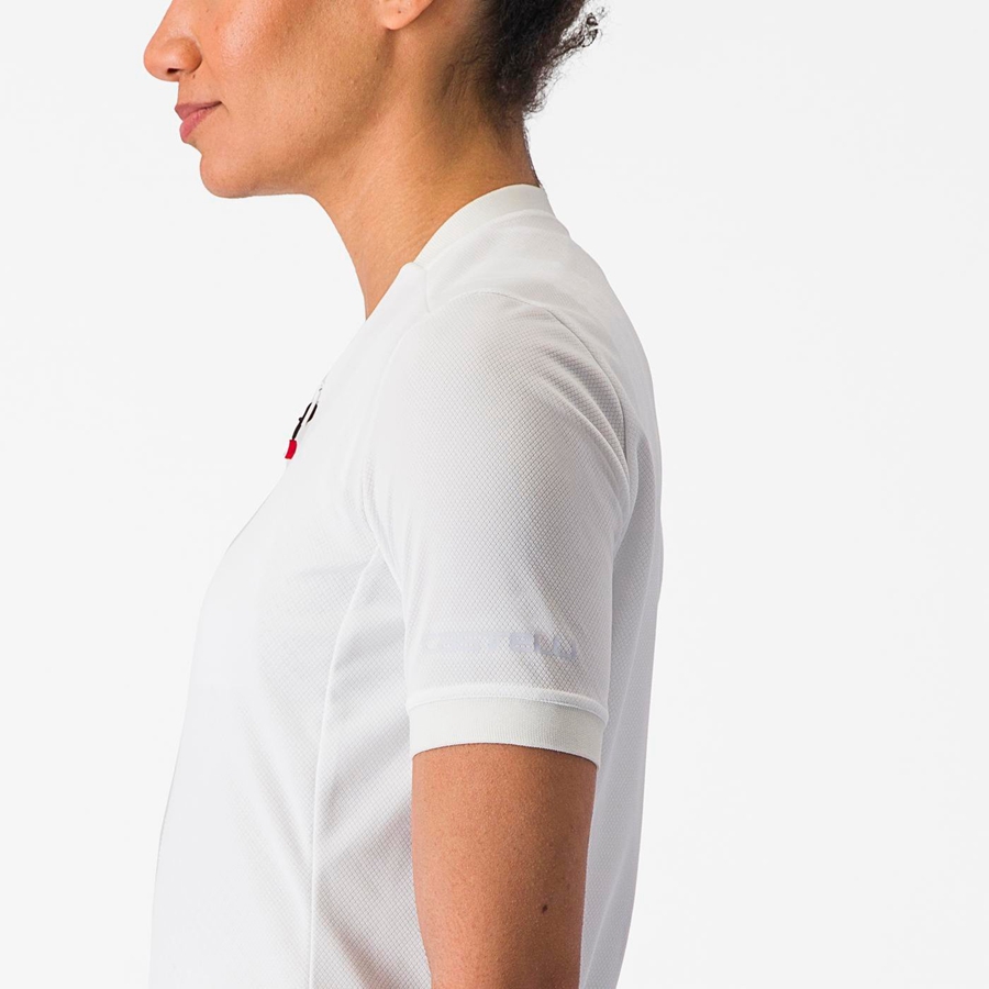 White Women Castelli LIBERA Jersey | 706891-SXI