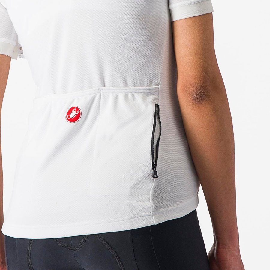 White Women Castelli LIBERA Jersey | 706891-SXI