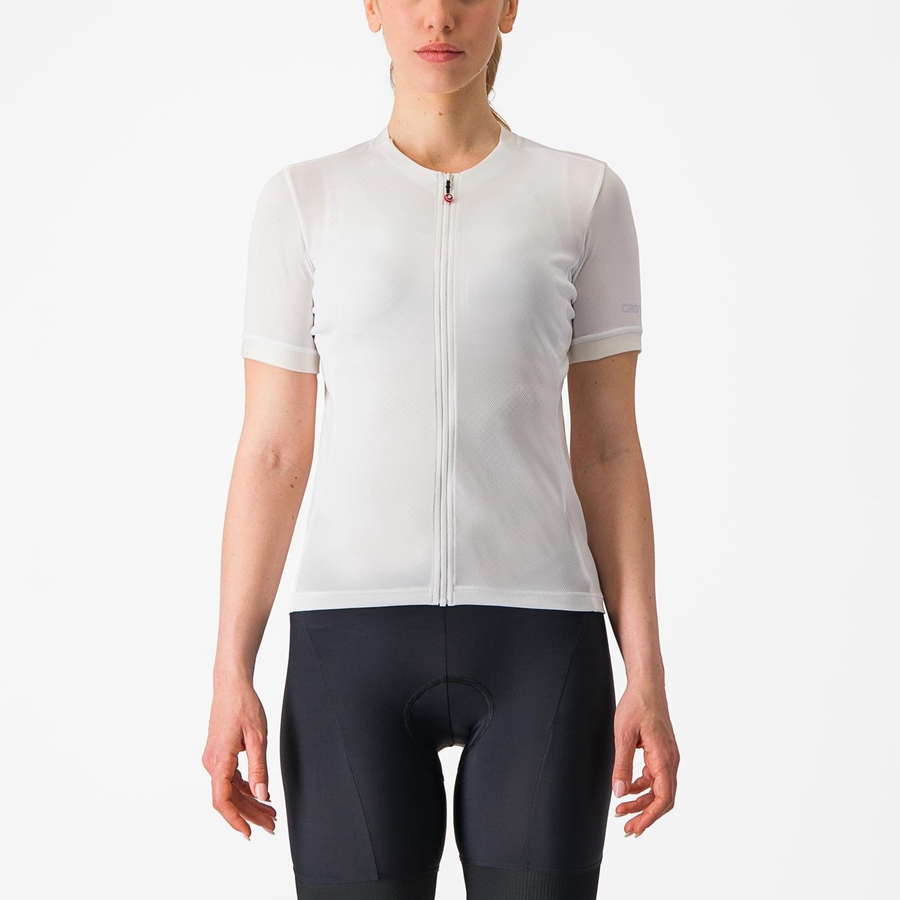 White Women Castelli LIBERA Jersey | 706891-SXI