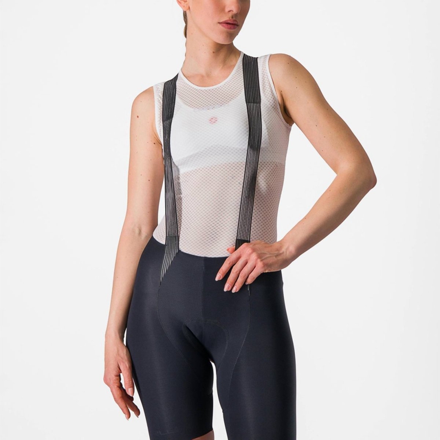 White Women Castelli PRO MESH W SLEEVELESS Base Layer | 273854-KEW