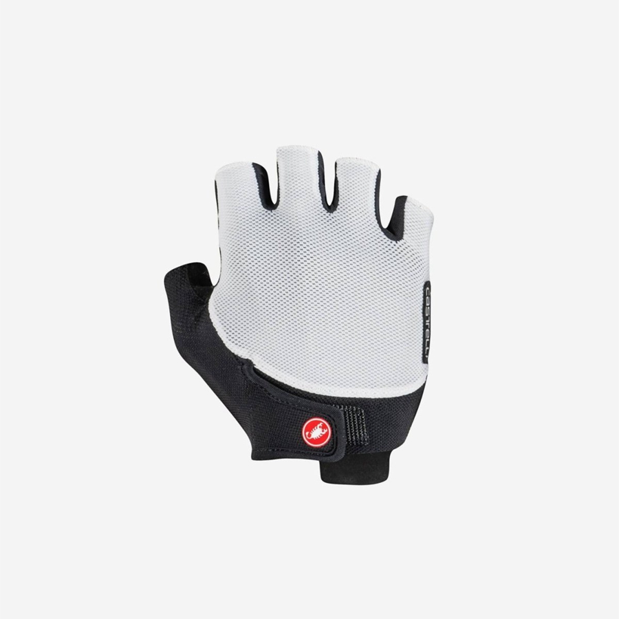 White / Black Women Castelli ENDURANCE W Gloves | 951846-UDH