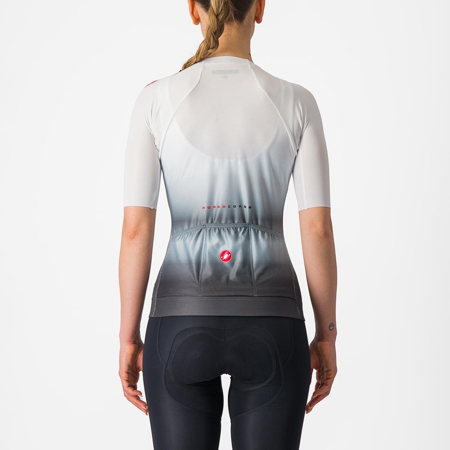 White / Dark Grey Women Castelli CLIMBER'S 4.0 W Jersey | 417953-QJU