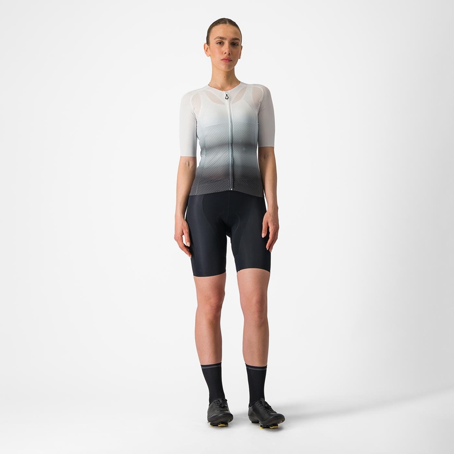 White / Dark Grey Women Castelli CLIMBER'S 4.0 W Jersey | 417953-QJU