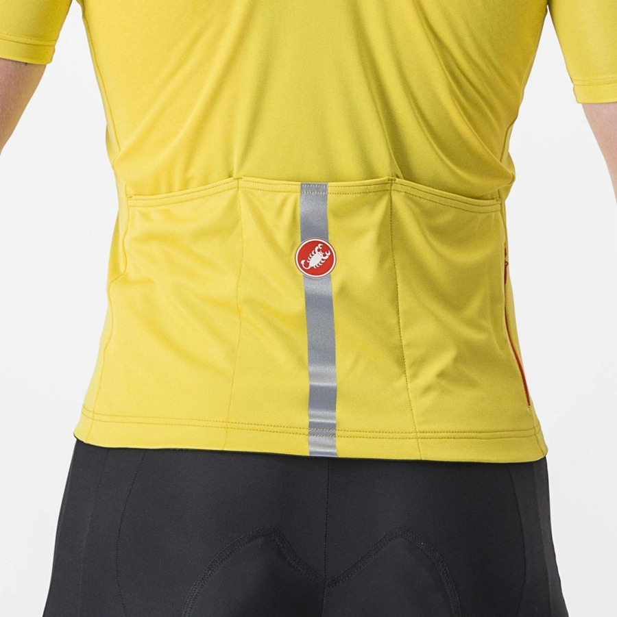 Yellow Men Castelli CLASSIFICA Jersey | 942683-ALQ