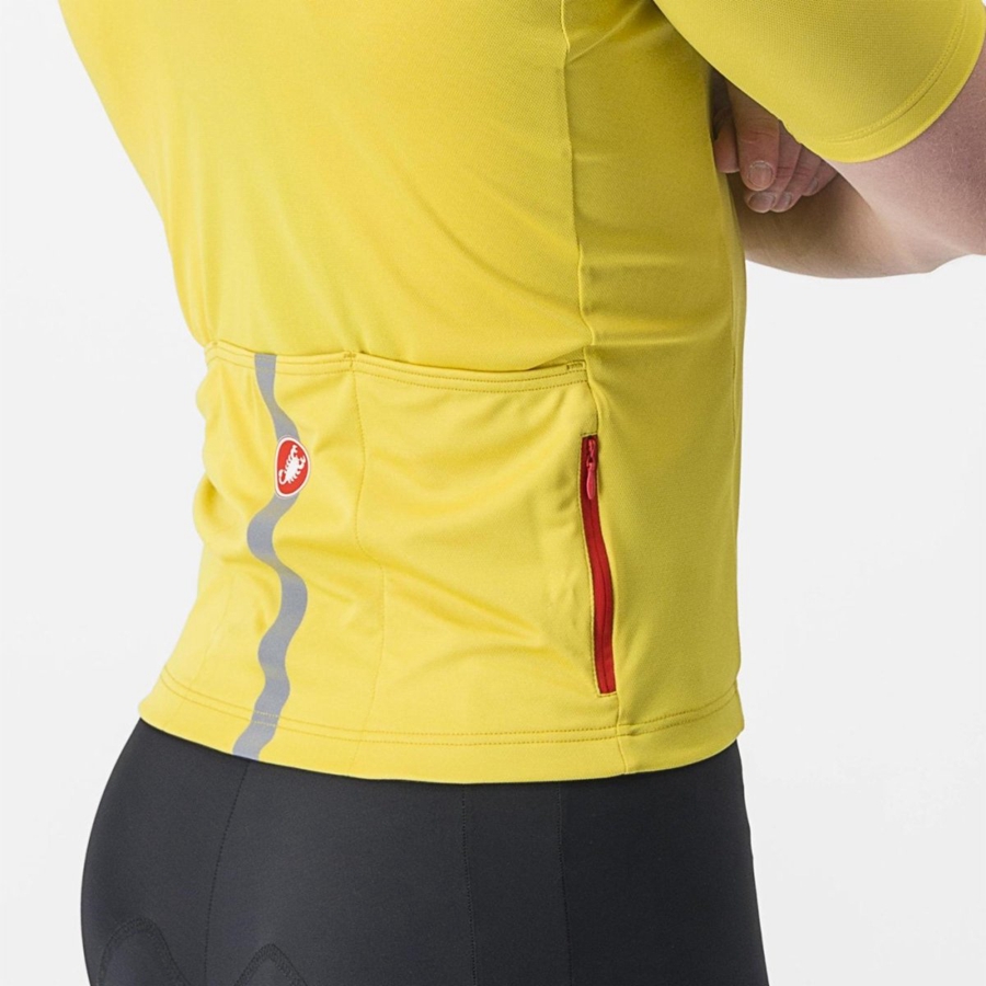 Yellow Men Castelli CLASSIFICA Jersey | 942683-ALQ