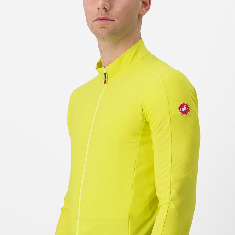 Yellow Men Castelli FLIGHT AIR Jersey | 809621-YLS