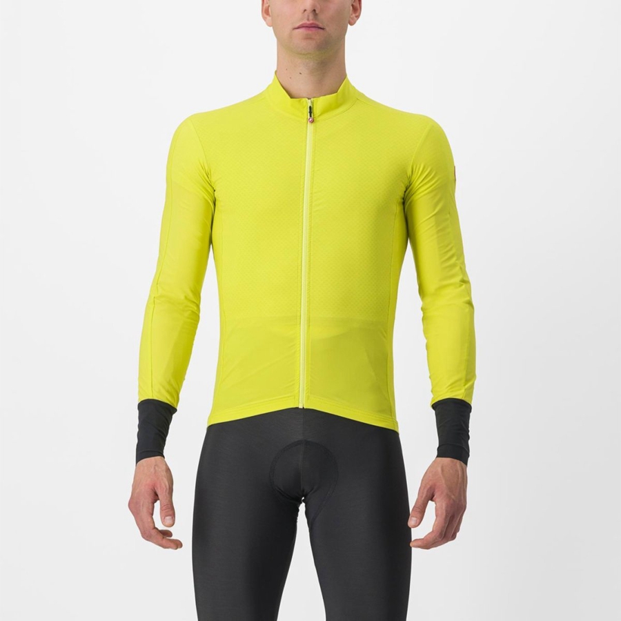 Yellow Men Castelli FLIGHT AIR Jersey | 809621-YLS