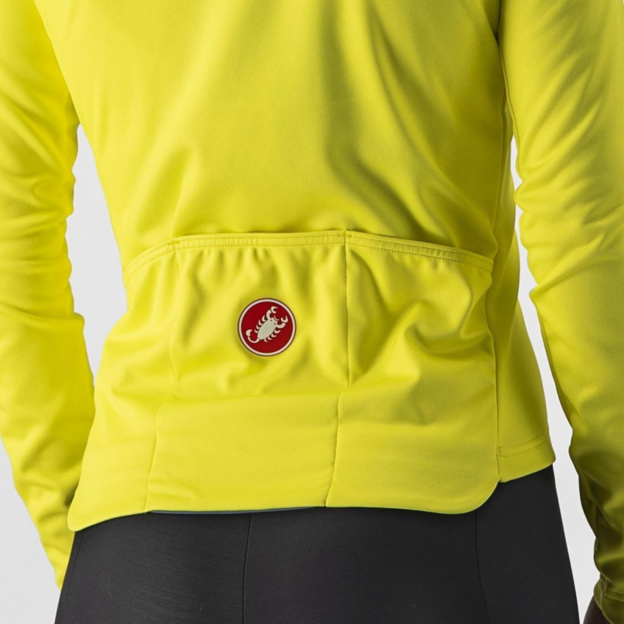 Yellow / Dark Grey Women Castelli SINERGIA 2 FZ Jersey | 289137-YDP